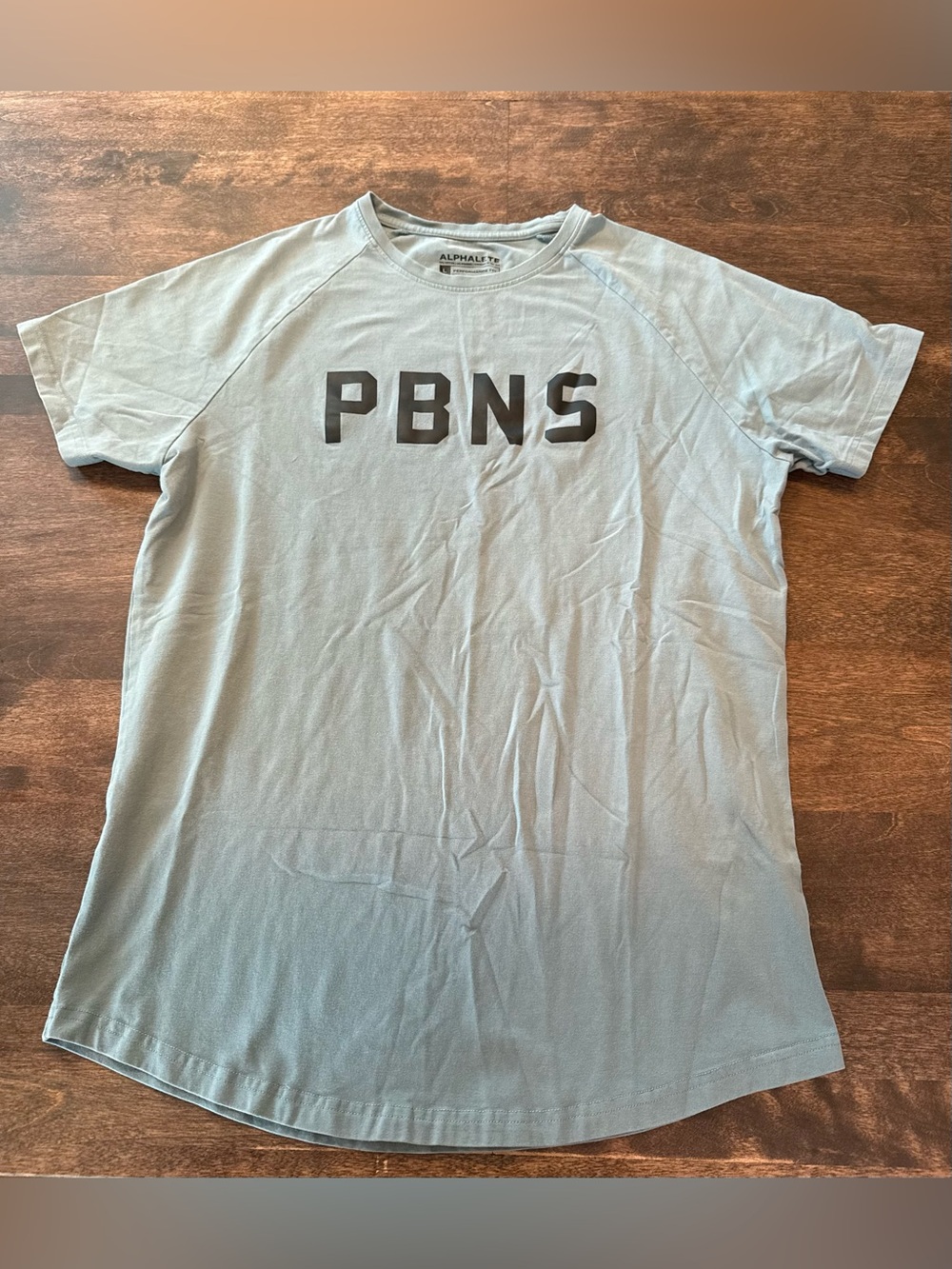 Alphalete Light Blue Gray PBNS Graphic Men's Tee